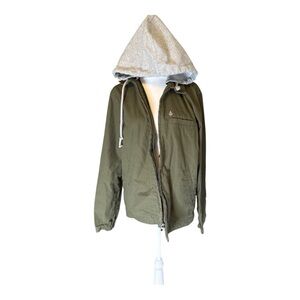Volcom Olive Green Hooded Jacket